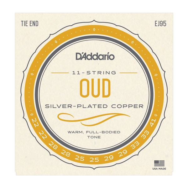 D'Addario EJ95 Silver Plated Copper Oud Strings